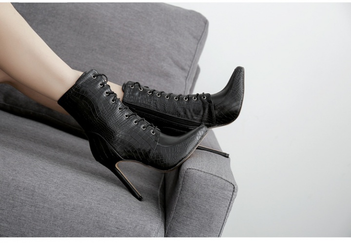 Pointed stilettos autumn and winter short boots for women