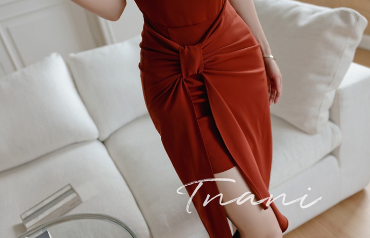 Spring and summer temperament package hip sexy dress