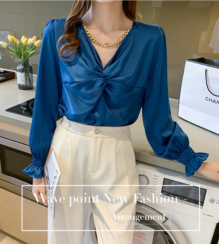 All-match Korean style shirt spring tops for women