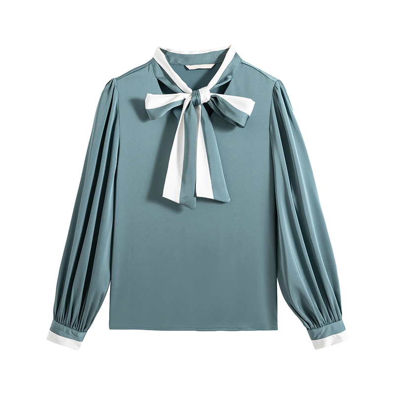 All-match mixed colors shirt spring tops for women