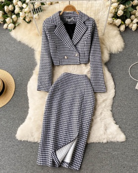 High waist coat business suit 2pcs set for women
