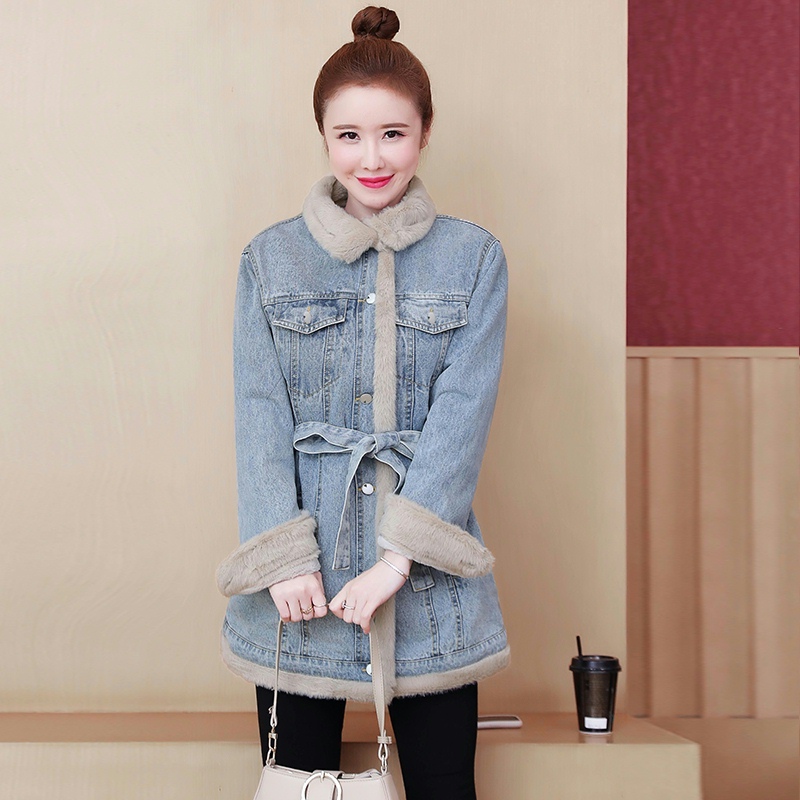 Korean style coat all-match cotton coat for women