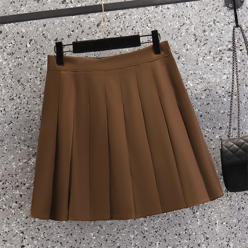Slim large yard fat short skirt fashion pleated skirt