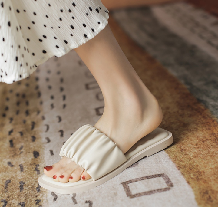 All-match summer candy fold wears outside slippers