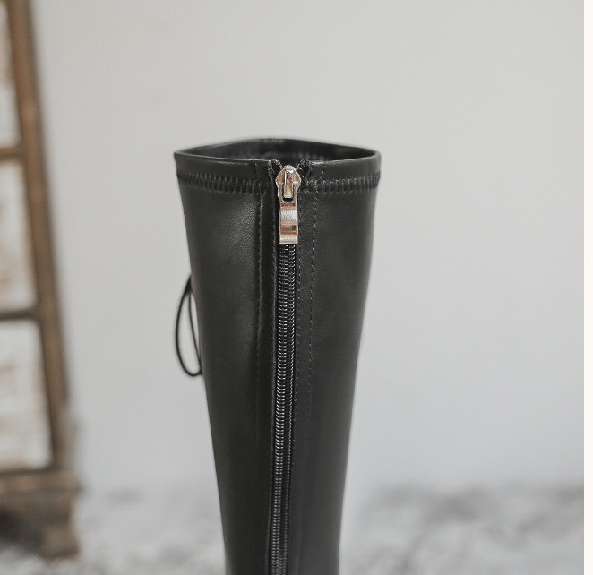 Frenum round thigh boots elasticity boots for women