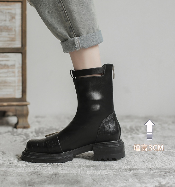 Locomotive thin short boots thick crust boots for women