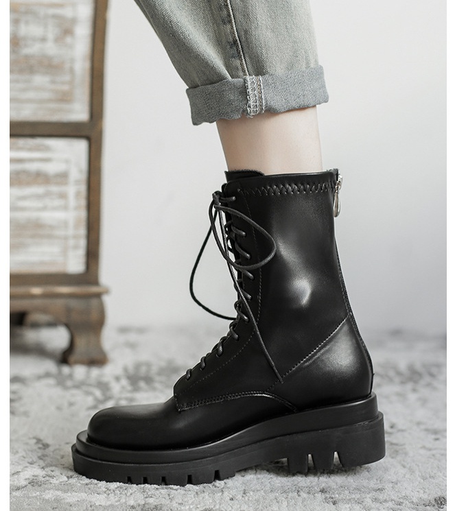 Thick crust frenum short boots spring and autumn boots