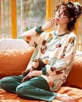 Long sleeve pajamas 2pcs set for women