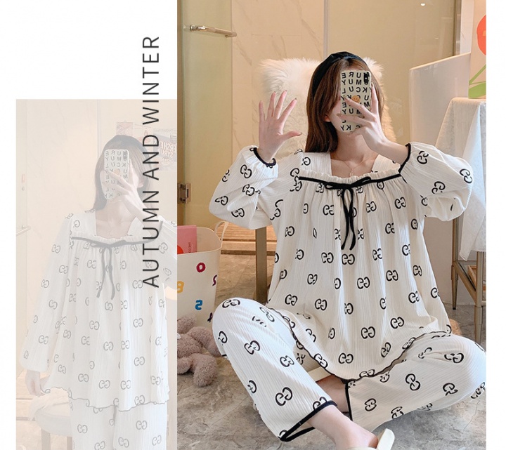 Homewear pajamas Korean style long pants a set for women