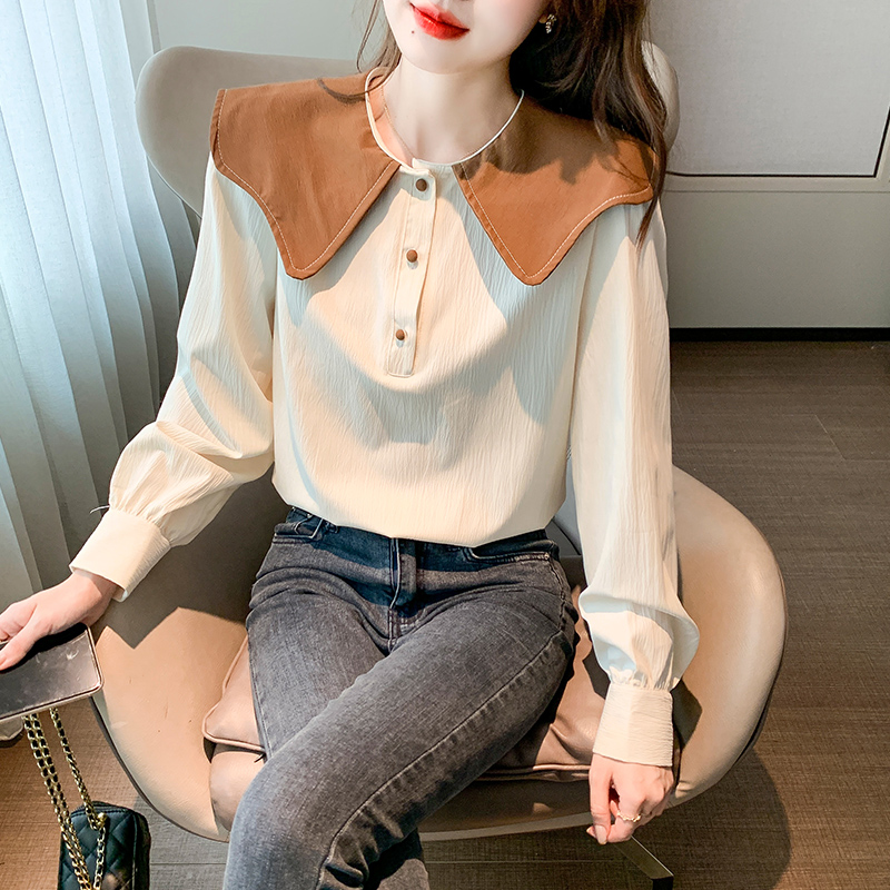 Spring Korean style shirt long sleeve tops for women