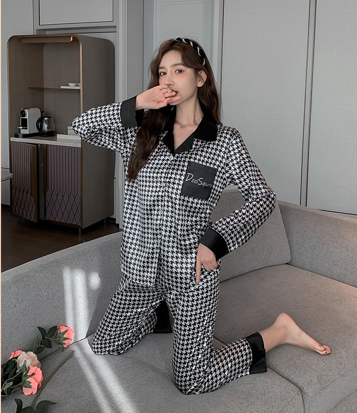 Homewear pajamas large yard cardigan a set for women