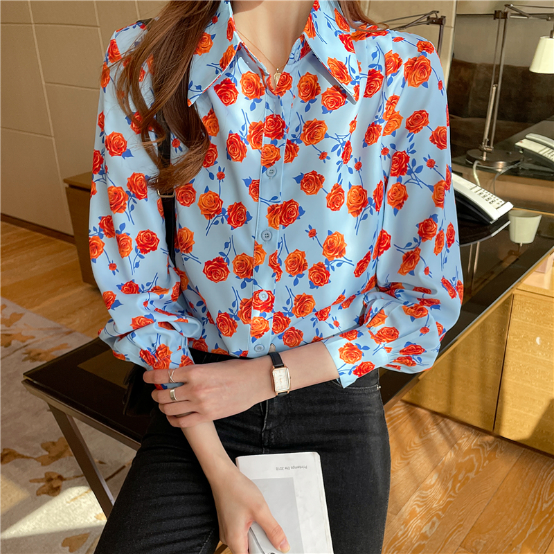 France style spring shirt loose small shirt for women