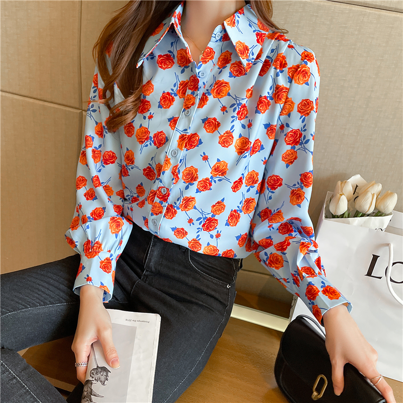 France style spring shirt loose small shirt for women