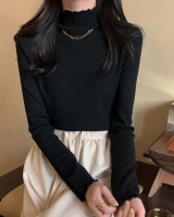Korean style wood ear bottoming sweater