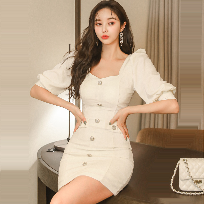 Slim Korean style spring and summer dress