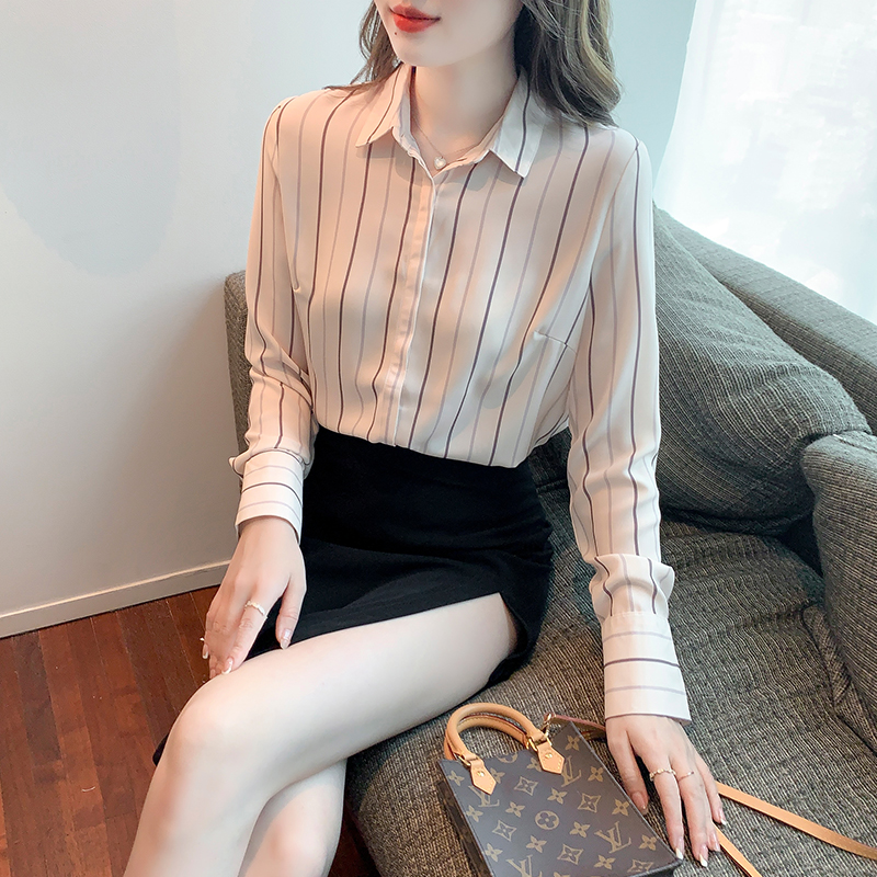 Profession fashion shirt Casual stripe tops for women