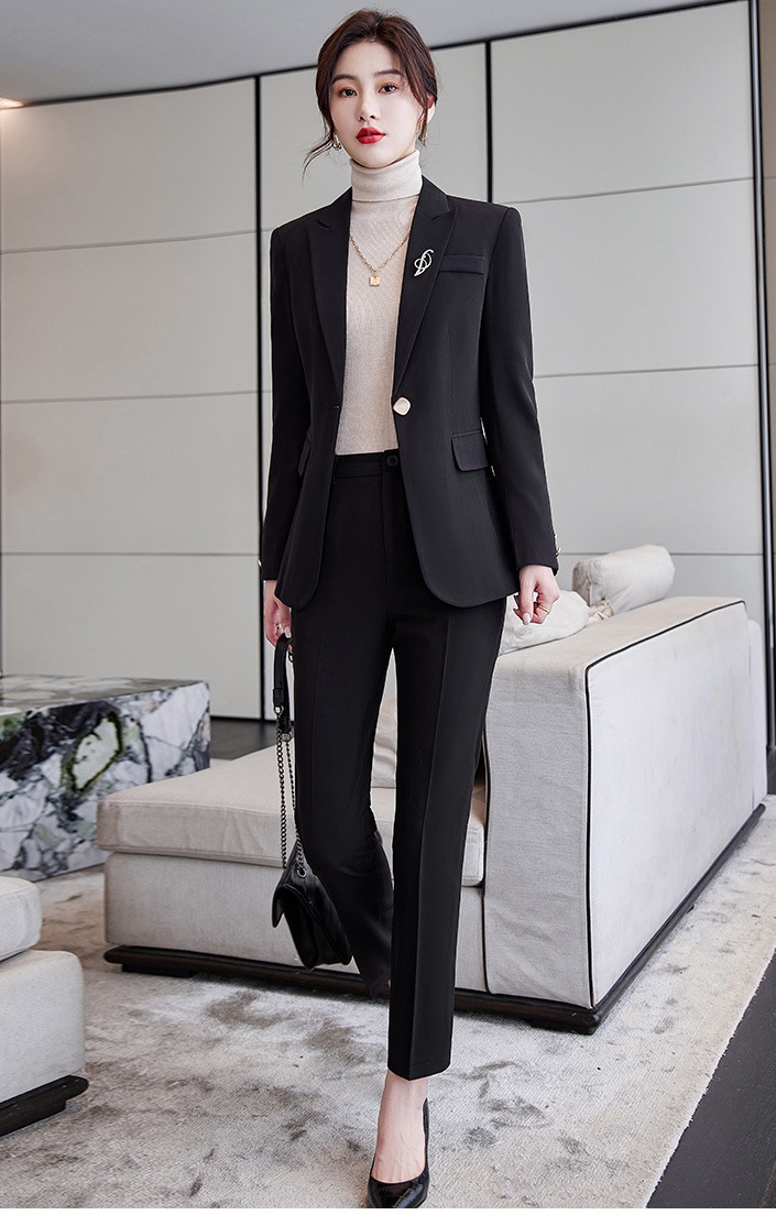 Fashion coat Casual business suit 2pcs set for women