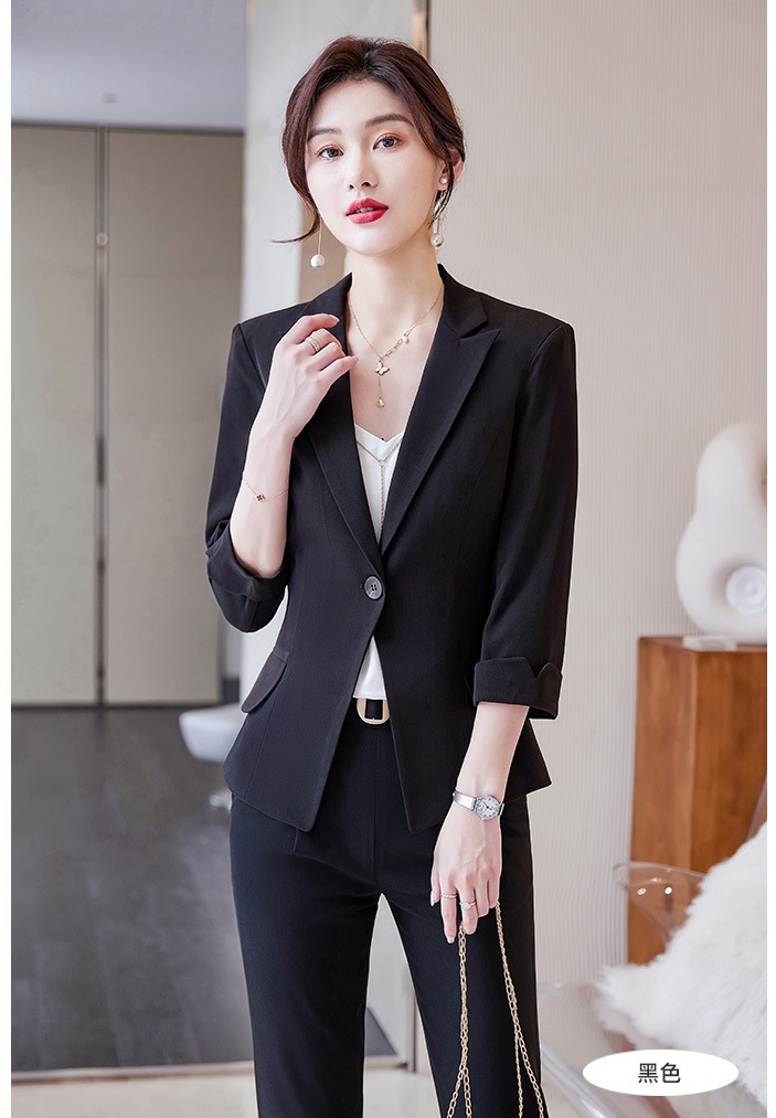Temperament coat business suit 2pcs set for women