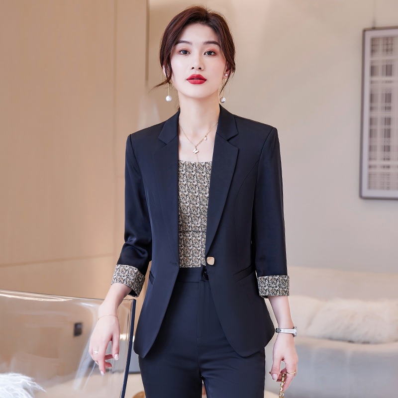 Western style suit pants business suit 3pcs set for women