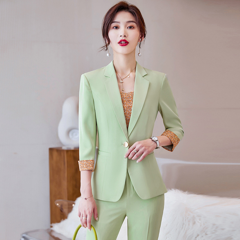 Western style suit pants business suit 3pcs set for women