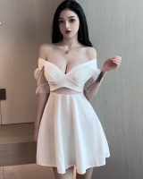 V-neck sexy slim hollow waist dress