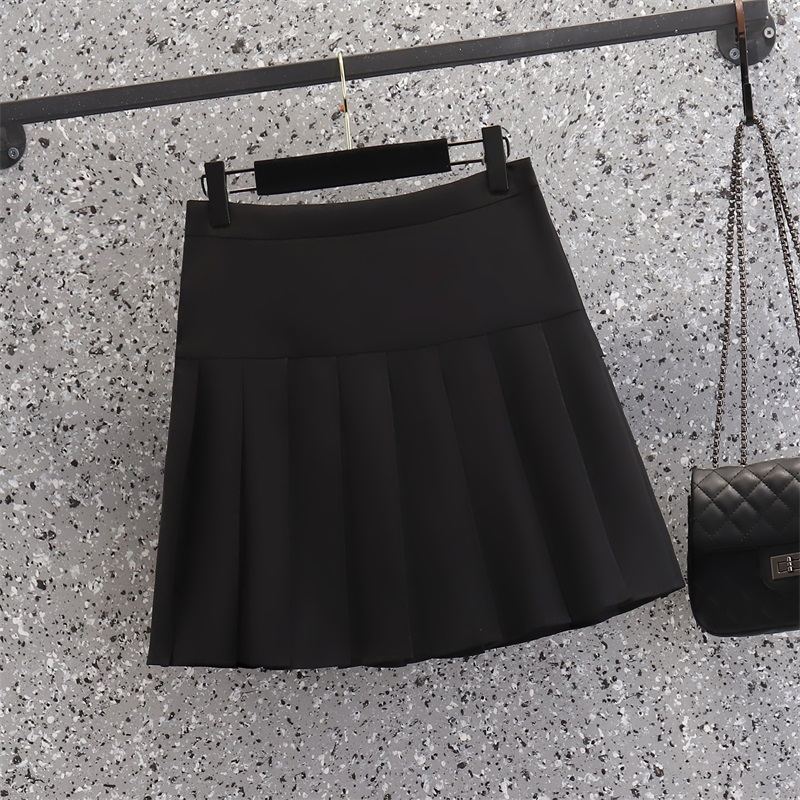 Pleated Western style fat anti emptied skirt for women