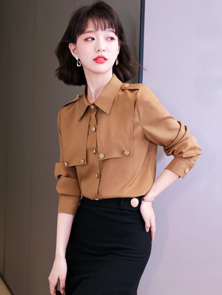 European style small shirt large yard tops for women