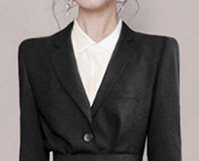 Black business suit temperament formal dress for women