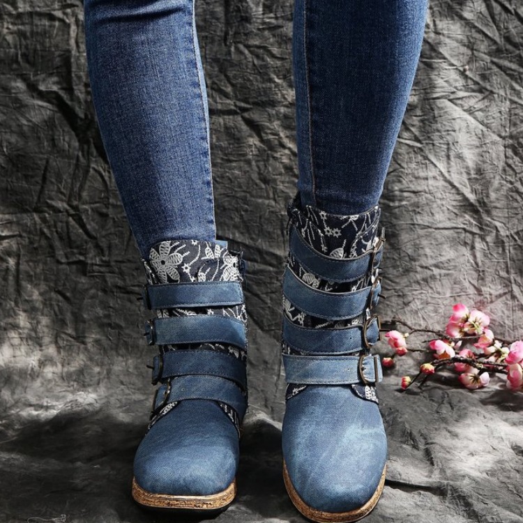 Autumn and winter short boots half Boots for women