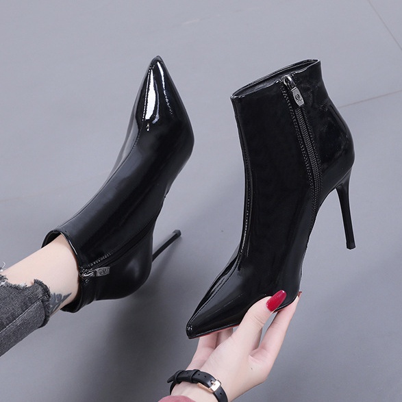 European style short boots pointed martin boots