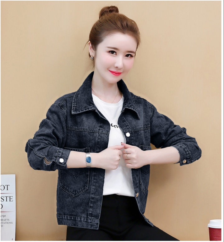 Korean style short mickey jacket denim spring coat for women