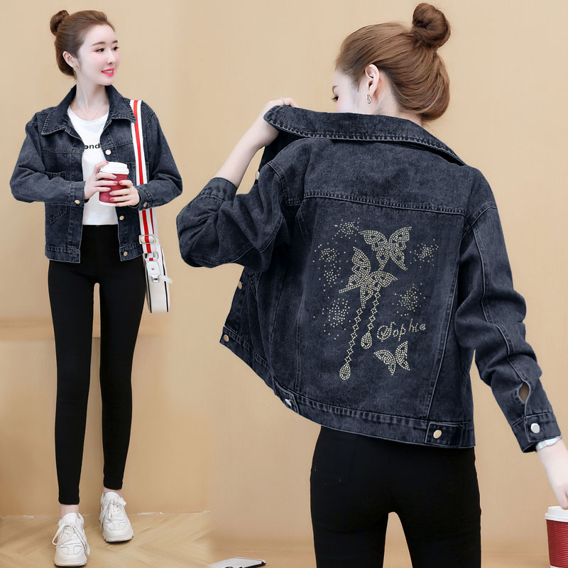 Korean style loose coat student jacket for women