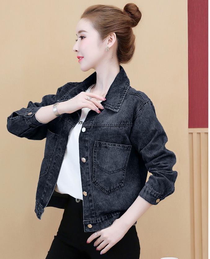 Korean style loose coat student jacket for women