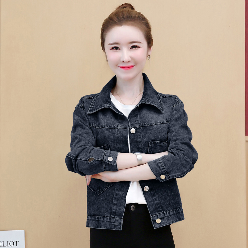 All-match Korean style denim coat loose spring denim jacket