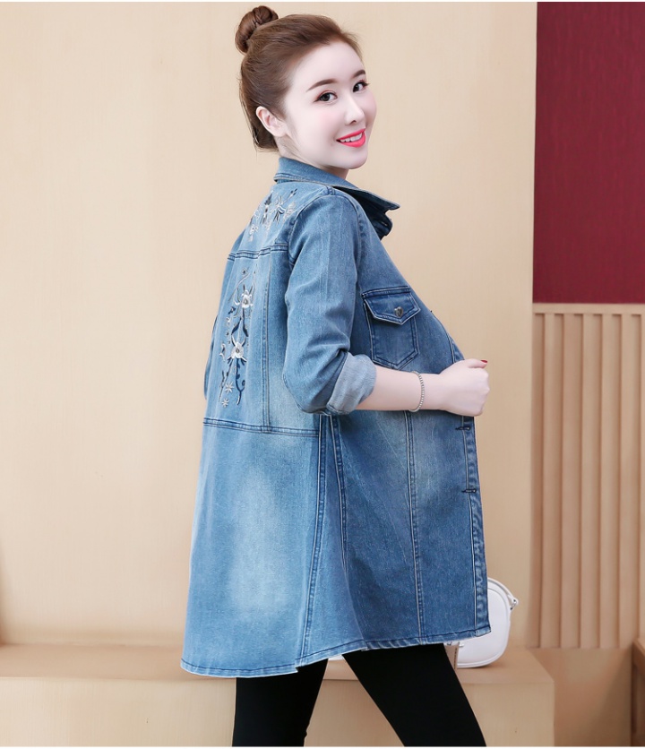 Korean style slim cardigan long sleeve long tops