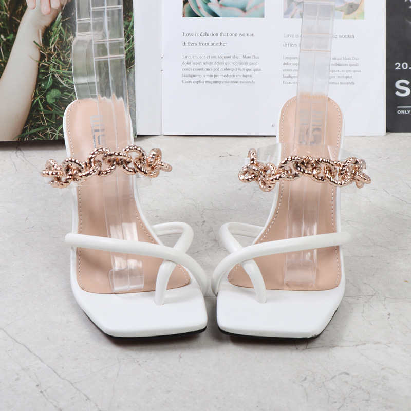 European style high-heeled shoes sandals for women