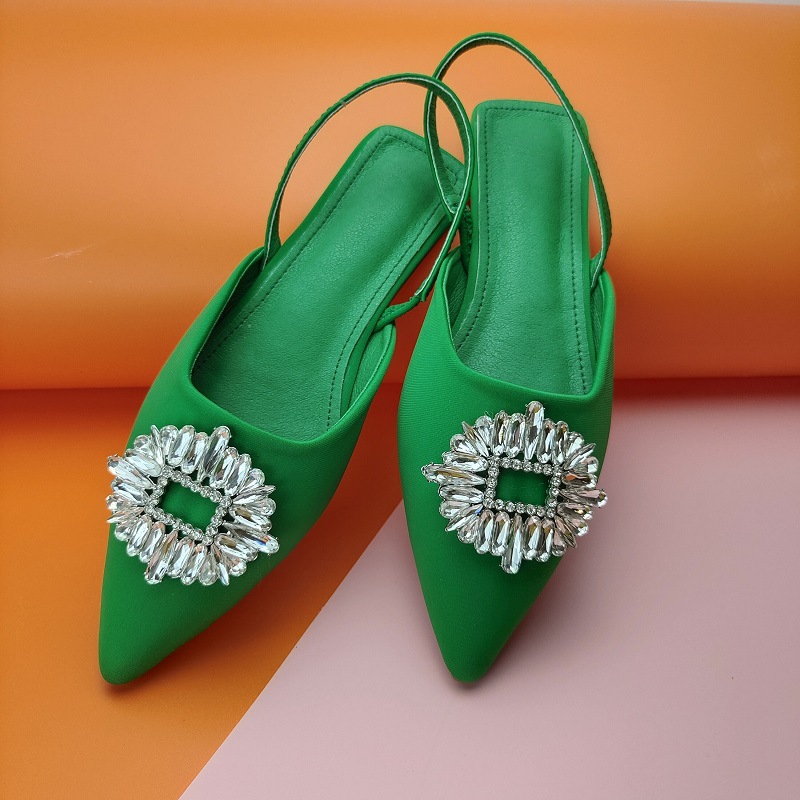 Sun flower diamond wear slippers large yard flat sandals