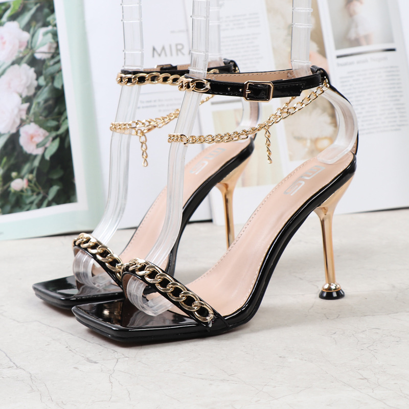 European style sandals high-heeled shoes for women