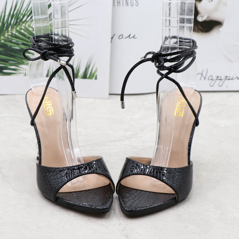European style high-heeled shoes sexy sandals