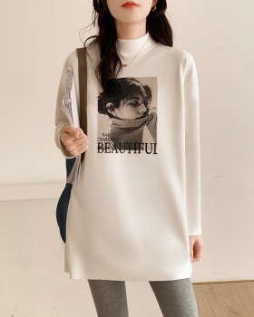 Long sleeve bottoming shirt Western style T-shirt for women