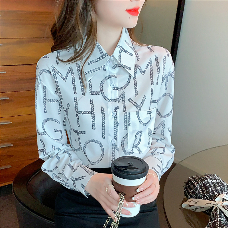 Fashion spring and autumn loose shirt for women