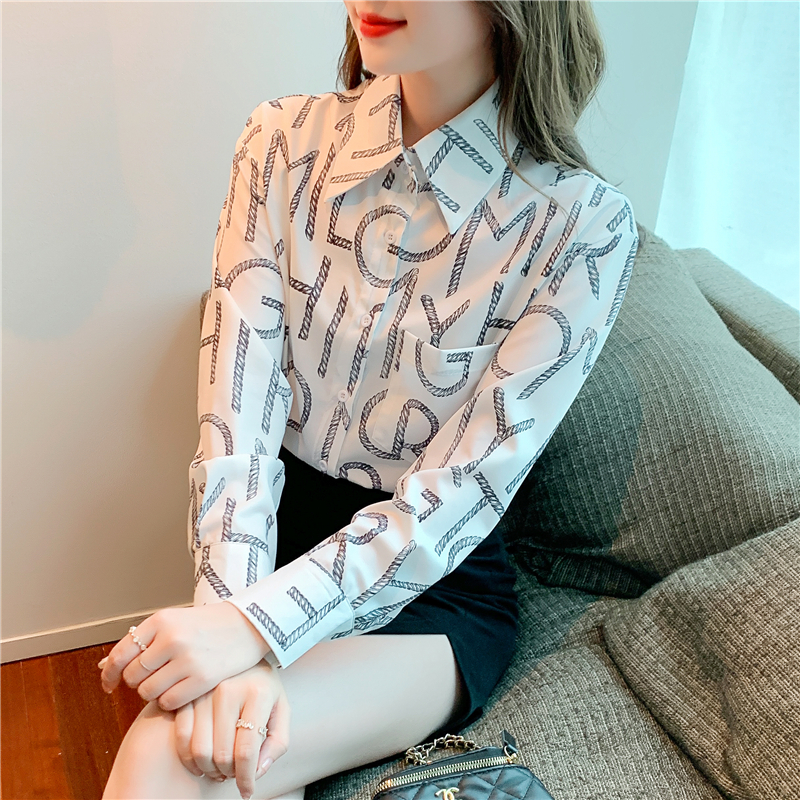 Fashion spring and autumn loose shirt for women