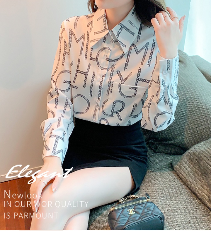 Fashion spring and autumn loose shirt for women