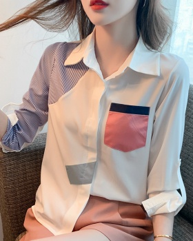 Long sleeve beautiful tops Western style shirt for women