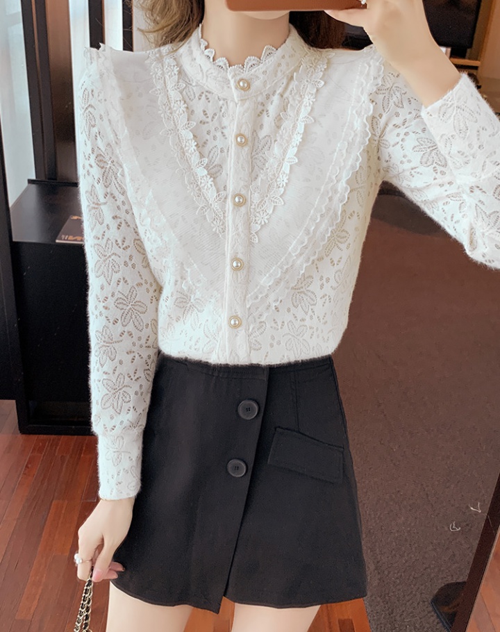 Half high collar tops spring bottoming shirt