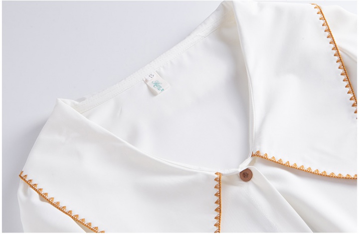 Sweet drape spring shirt long sleeve chiffon tops