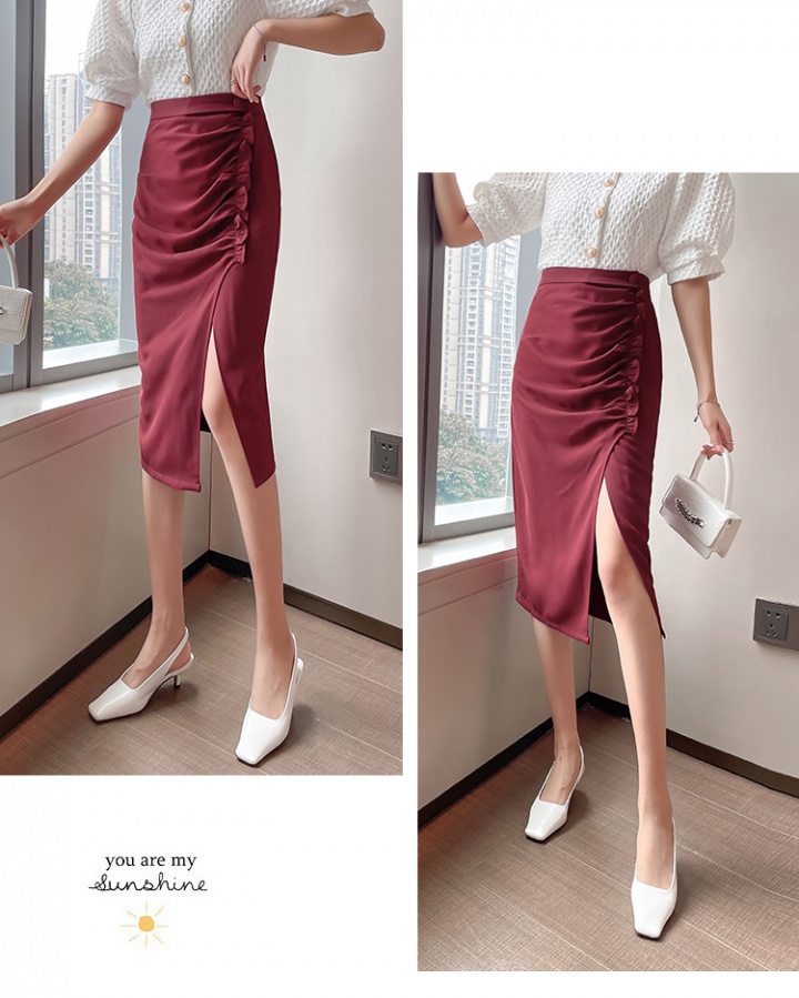 Irregular skirt package hip one step skirt for women