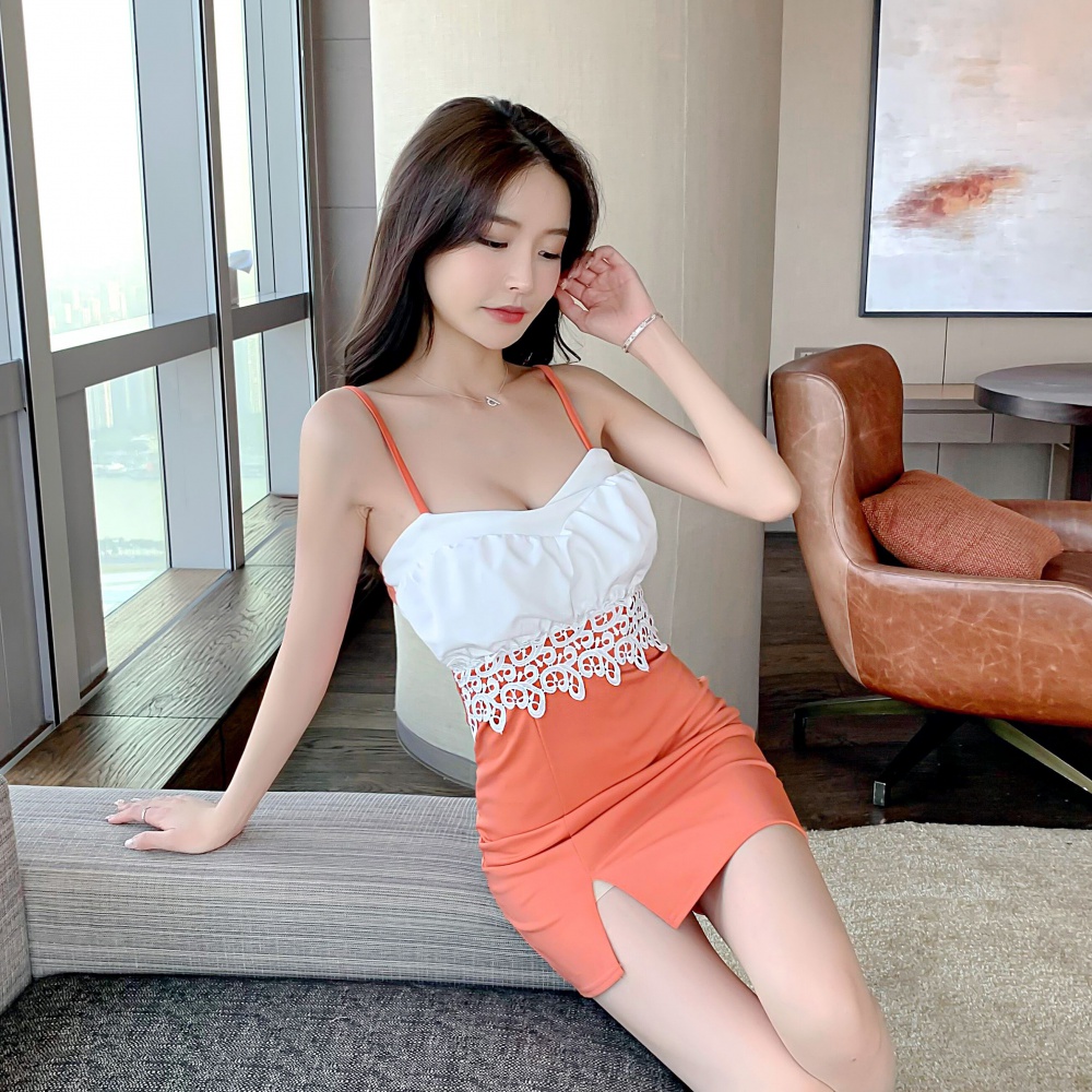 Sexy sling Korean style dress