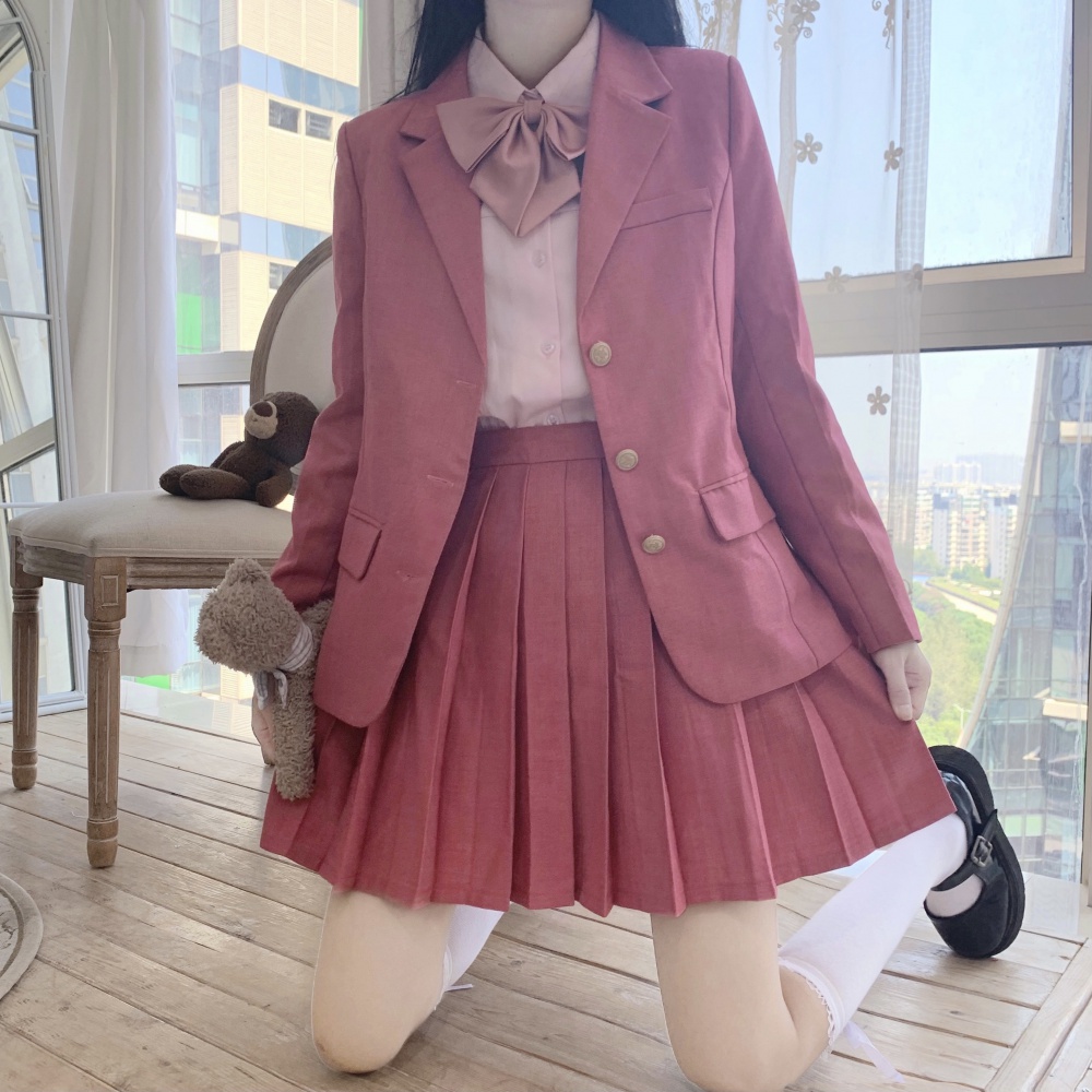 Japanese style business suit coat 3pcs set for women