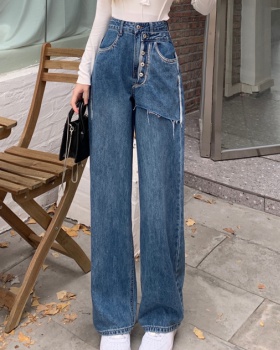 Straight loose jeans Casual all-match long pants